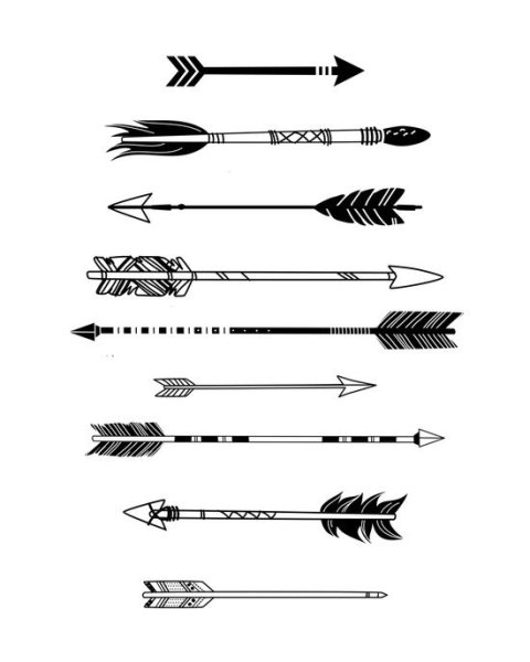 Стрелки тату эскиз