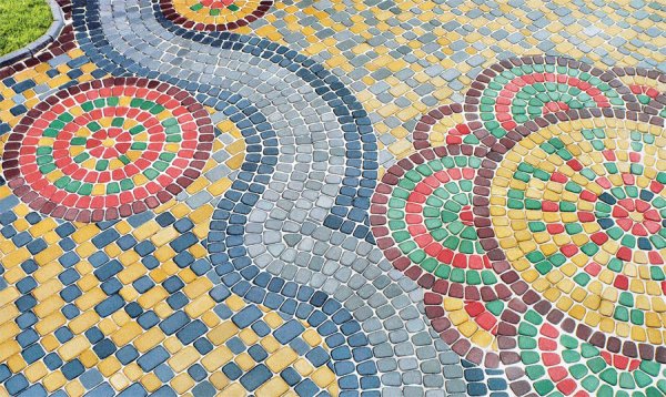 Узоры из тротуарной плитки