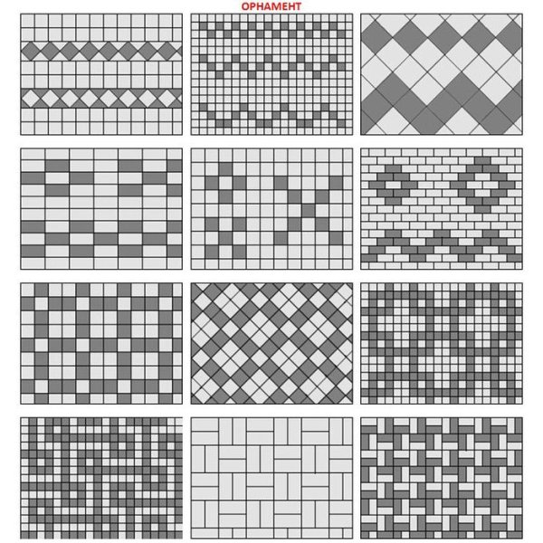 Брусчатка тротуарная способы укладки