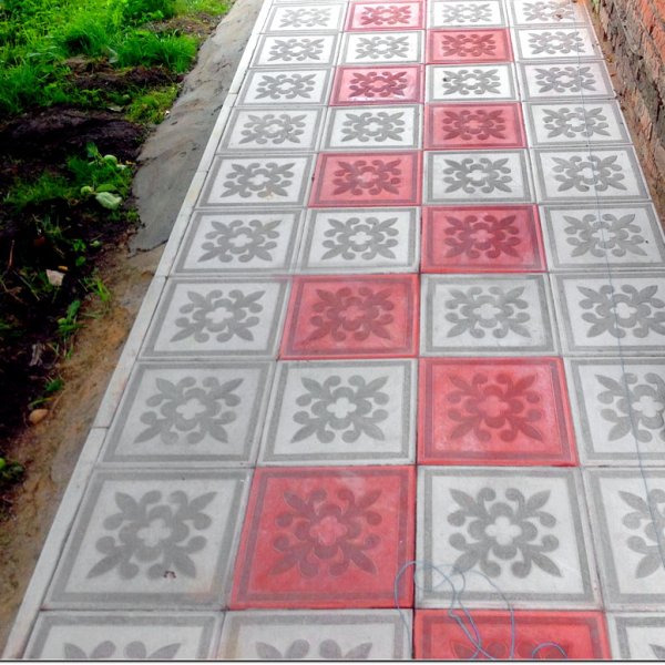 Схема раскладки брусчатки 200х100