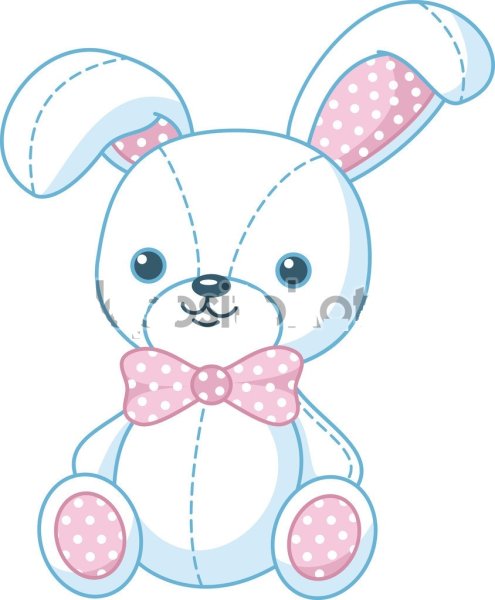 Рисование игрушки- зайчика