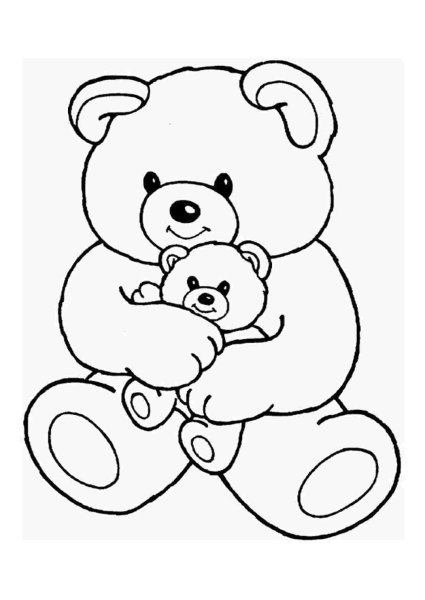 Раскраска "мишки"