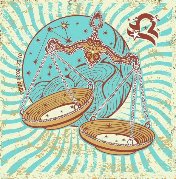 Макет знака зодиака весы