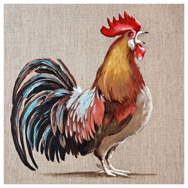 Нарисовать красивого петуха