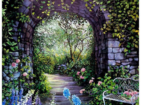 Сказочные сады с арками
