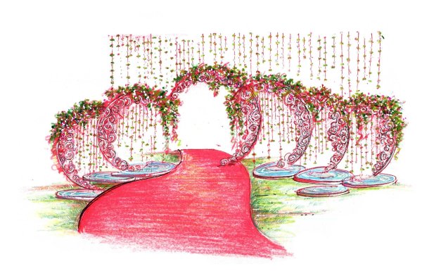 Цветочная арка на свадьбу