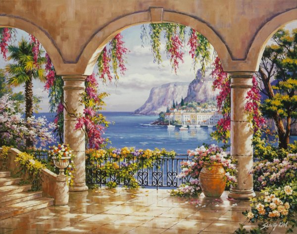 Пейзажи корейского художника сунг Ким