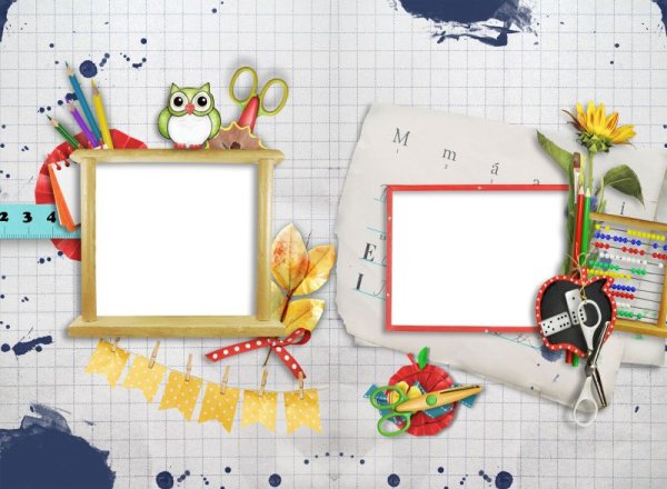 Рамка для коллажа школа