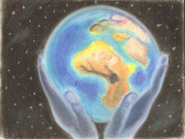 Рисунок на тему наша Планета земля