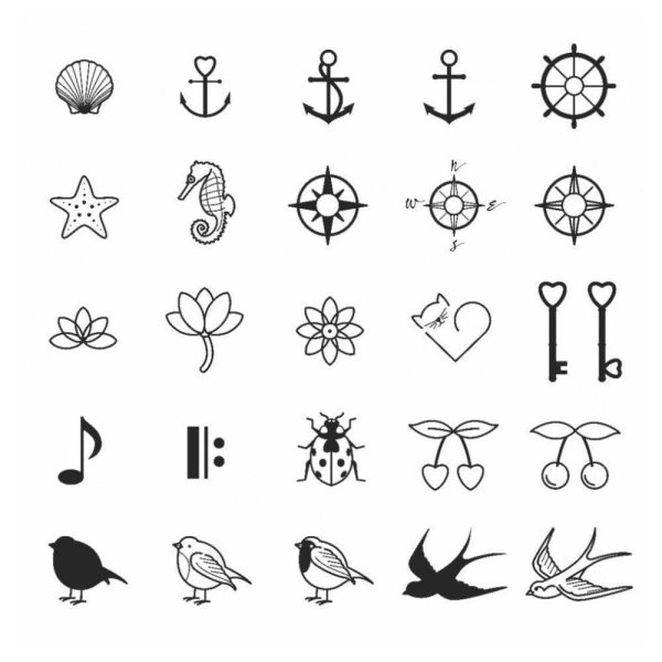 Эскизы тату легкие