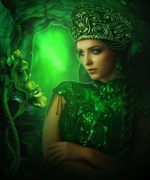 Иллюстрация по сказу медной горы хозяйка