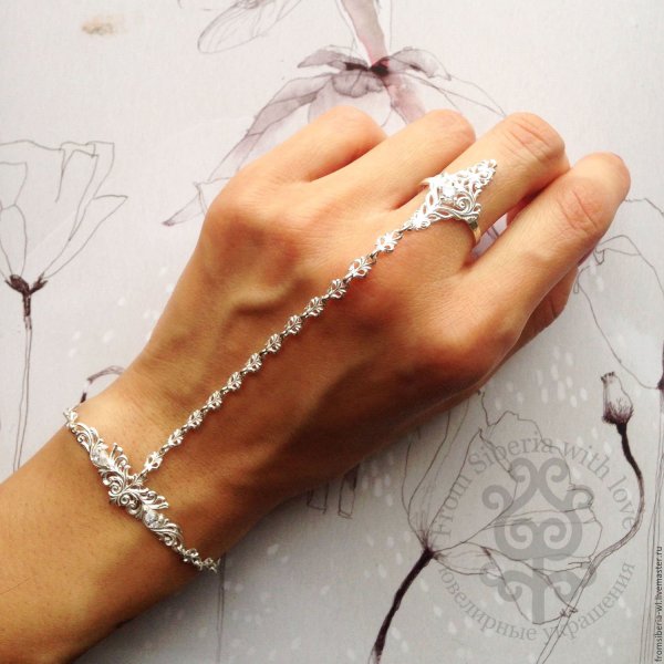 Золотой слейв браслет