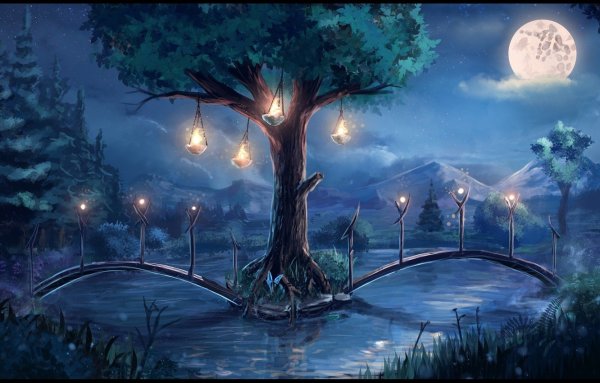 Лунные пейзажи в живописи