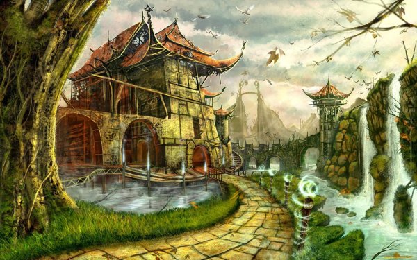 Пейзажи в стиле фэнтези