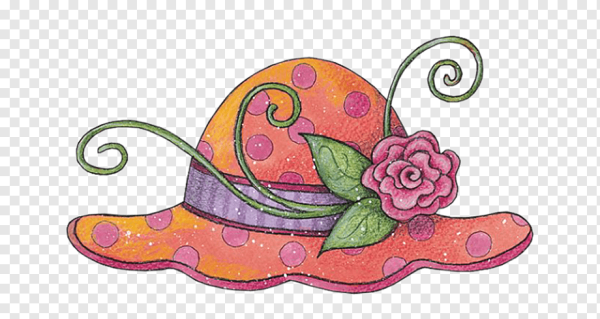 Сказочные шляпки на прозрачном фоне