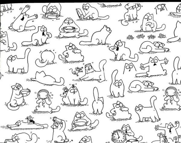 Наклейки черно белые много