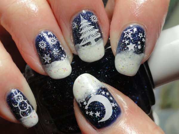 Красивый маникюр на новый год