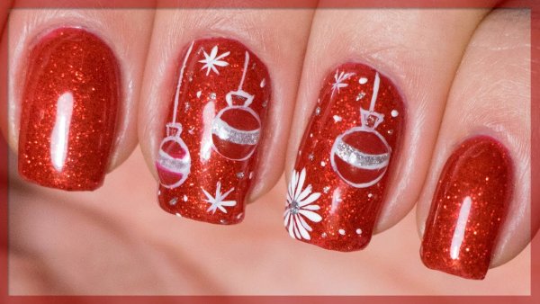 Новогодний дизайн ногтей