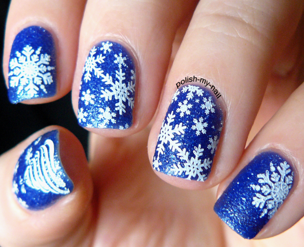 Идеи новогоднего маникюра