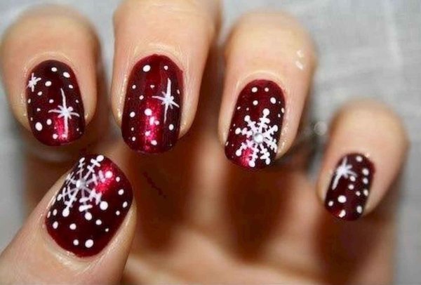 Оригинальный новогодний маникюр