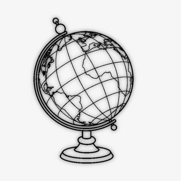 Глобус рисунок