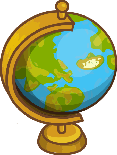 Глобус школьный мультяшный