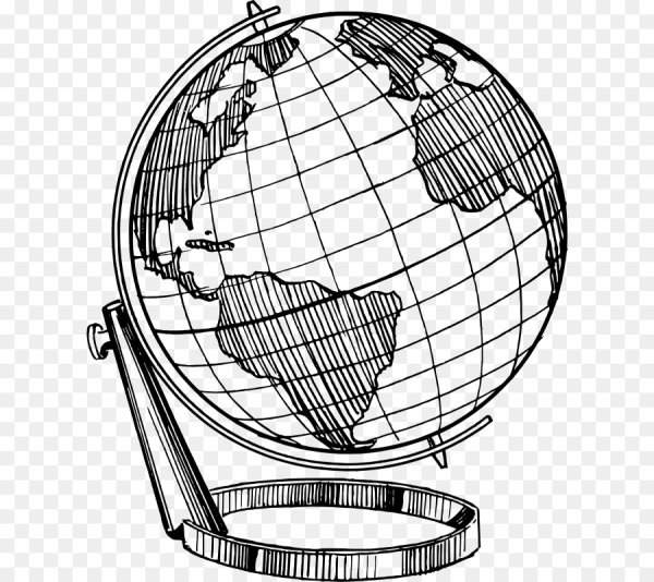 Старинный Глобус рисунок