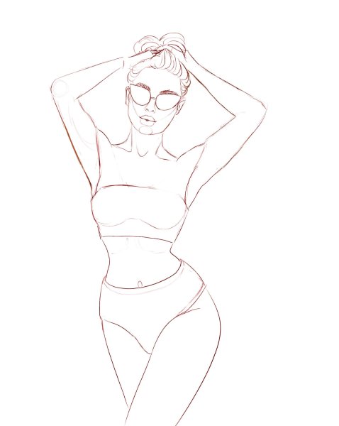 Красивые фигуры девушек для срисовки