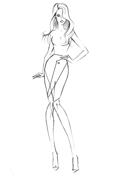 Зарисовки женской фигуры