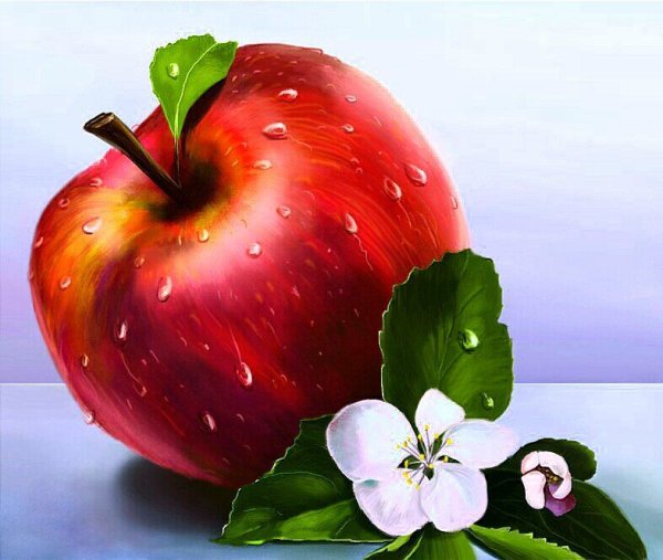 Красивое яблоко для детей