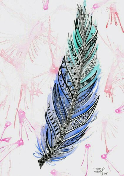 Стилизованные перья