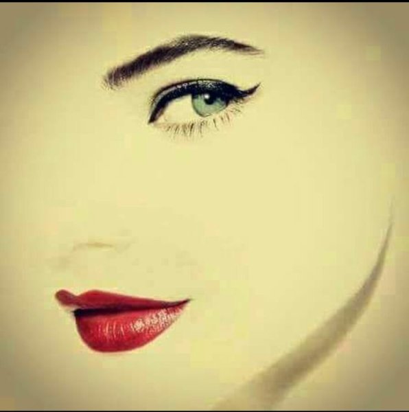 Эскиз лица для бровей