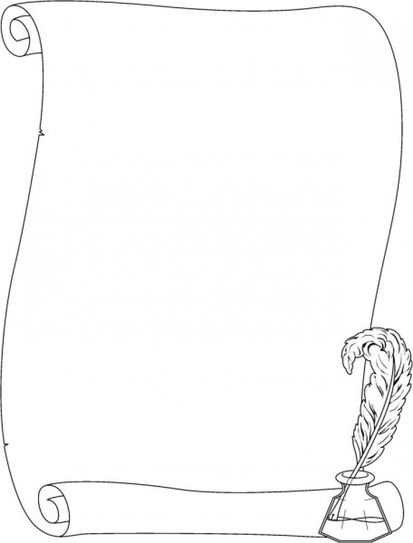 Рамка раскраска для текста