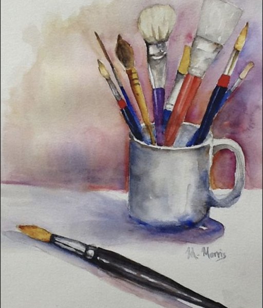 Композиция из школьных предметов