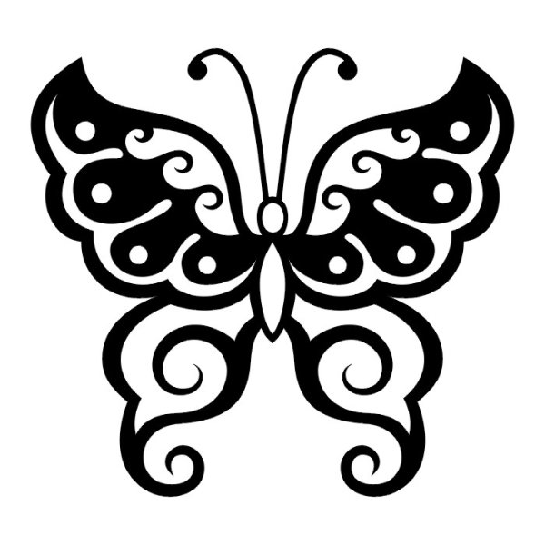 Трафарет бабочки для айсинга