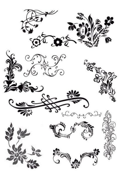 Старинные узоры и орнаменты для рисования