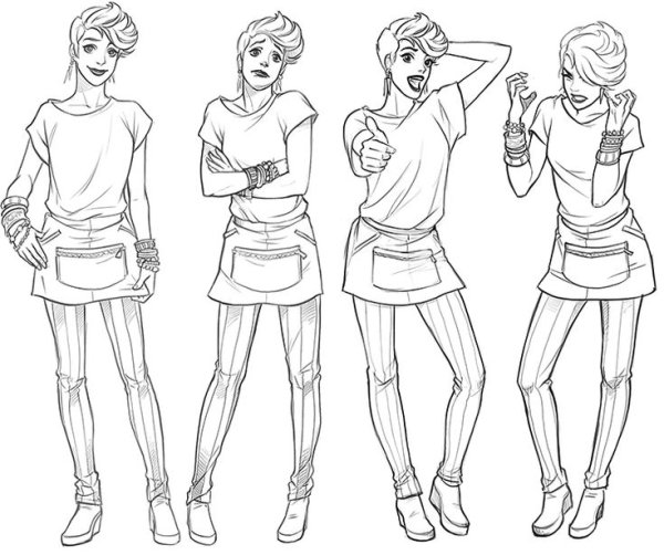 Стилистика рисования людей