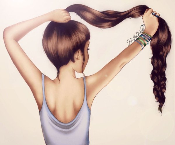 Девушка рисунок