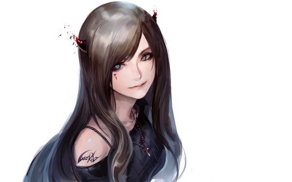 Красивые аниме девушки с черными волосами