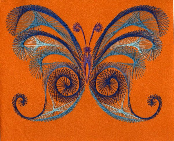 Декоративно прикладное искусство нитяная Графика