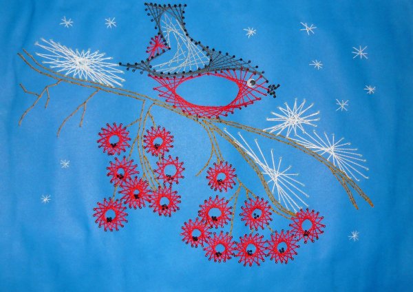 Изонить петух схема с цифрами