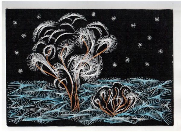 Рождественская звезда изонитью