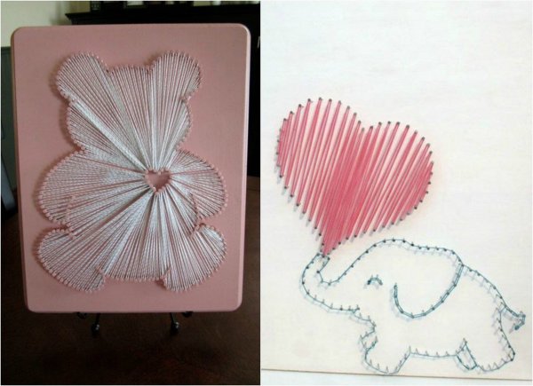 Рисование граттаж Северное сияние