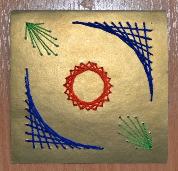 Техника изонити вышивка нитками по картону схемы