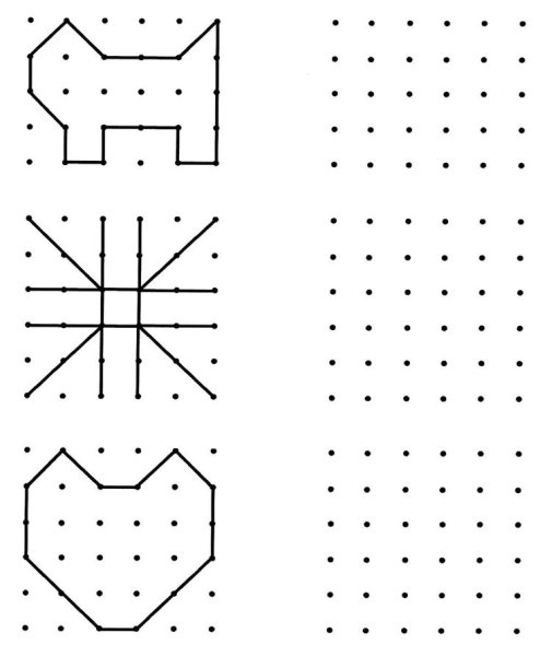 Обводить рисунок по клеткам