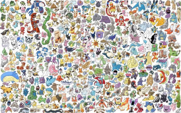 Покемоны много