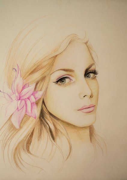 Девушка рисунок