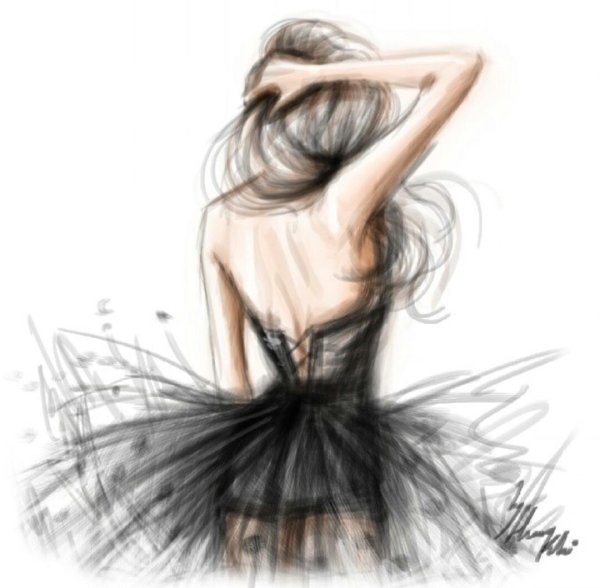 Женская спина в живописи