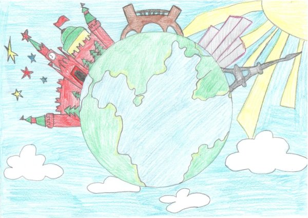 Рисунок на тему мой родной край