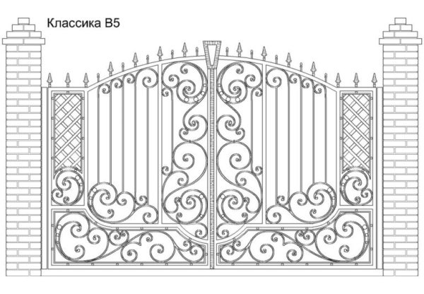 Эскизы кованых ворот